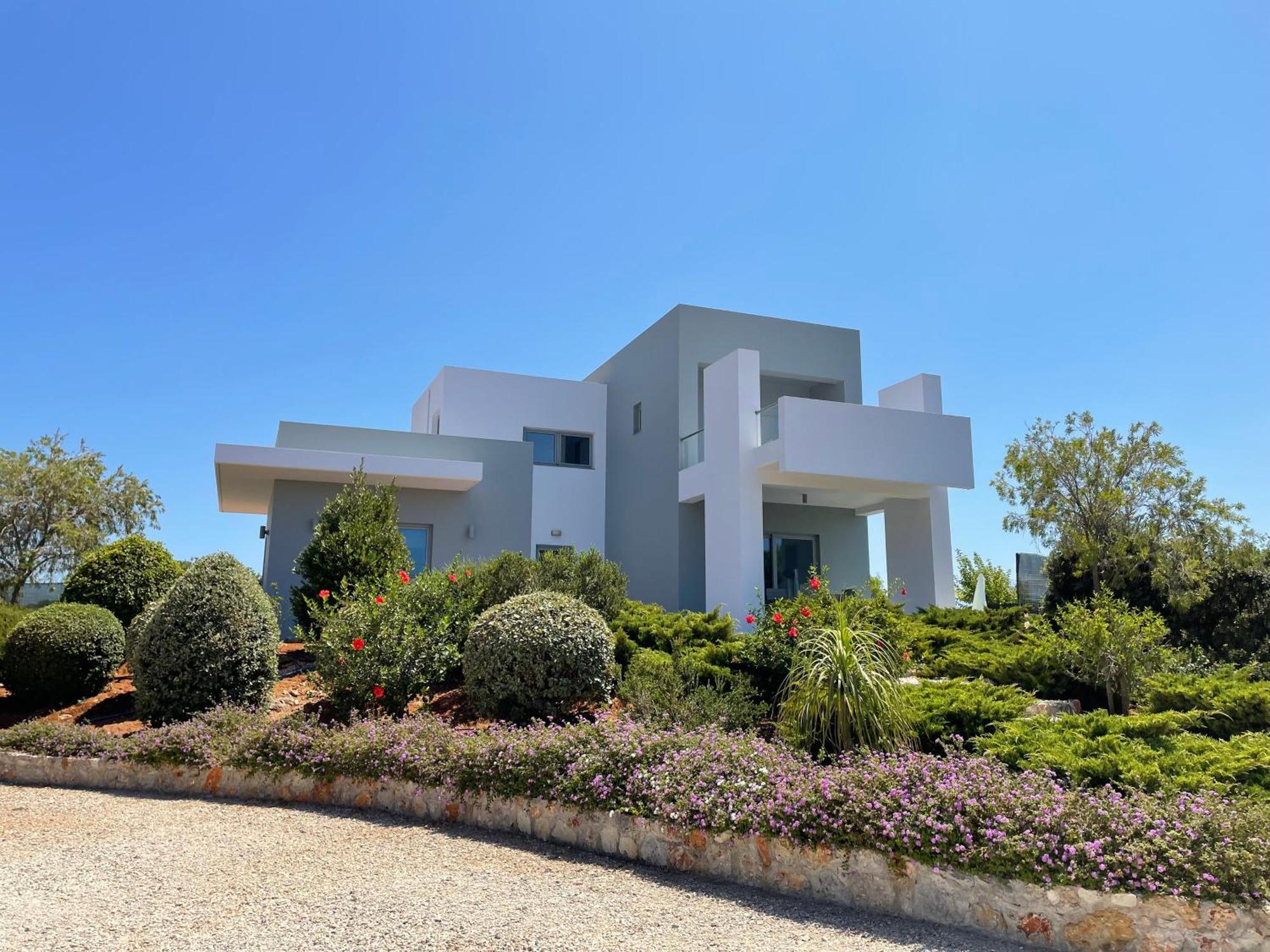 Helios A Modern Large Villa With Private Pool Set In A Quiet Location Stavros  Bagian luar foto